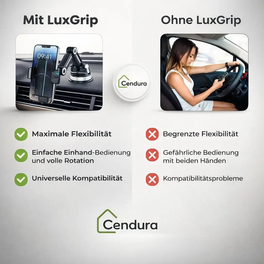 Bil mobilholder sugekop 360 grader drejelig universel