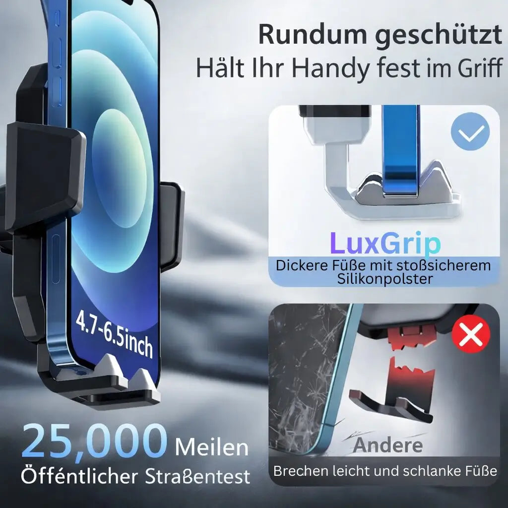Bil mobilholder sugekop 360 grader drejelig universel