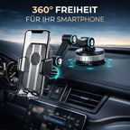 DriveFlex Handyhalterung – Auto Smartphone Halter mit Saugnapf