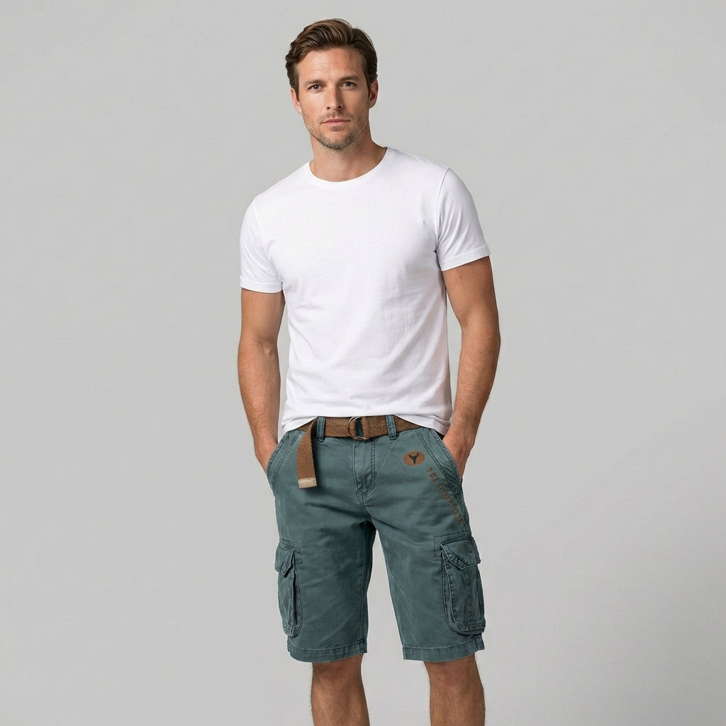 TrailFlex Herren Cargoshorts mit Mehreren Taschen für Freizeit