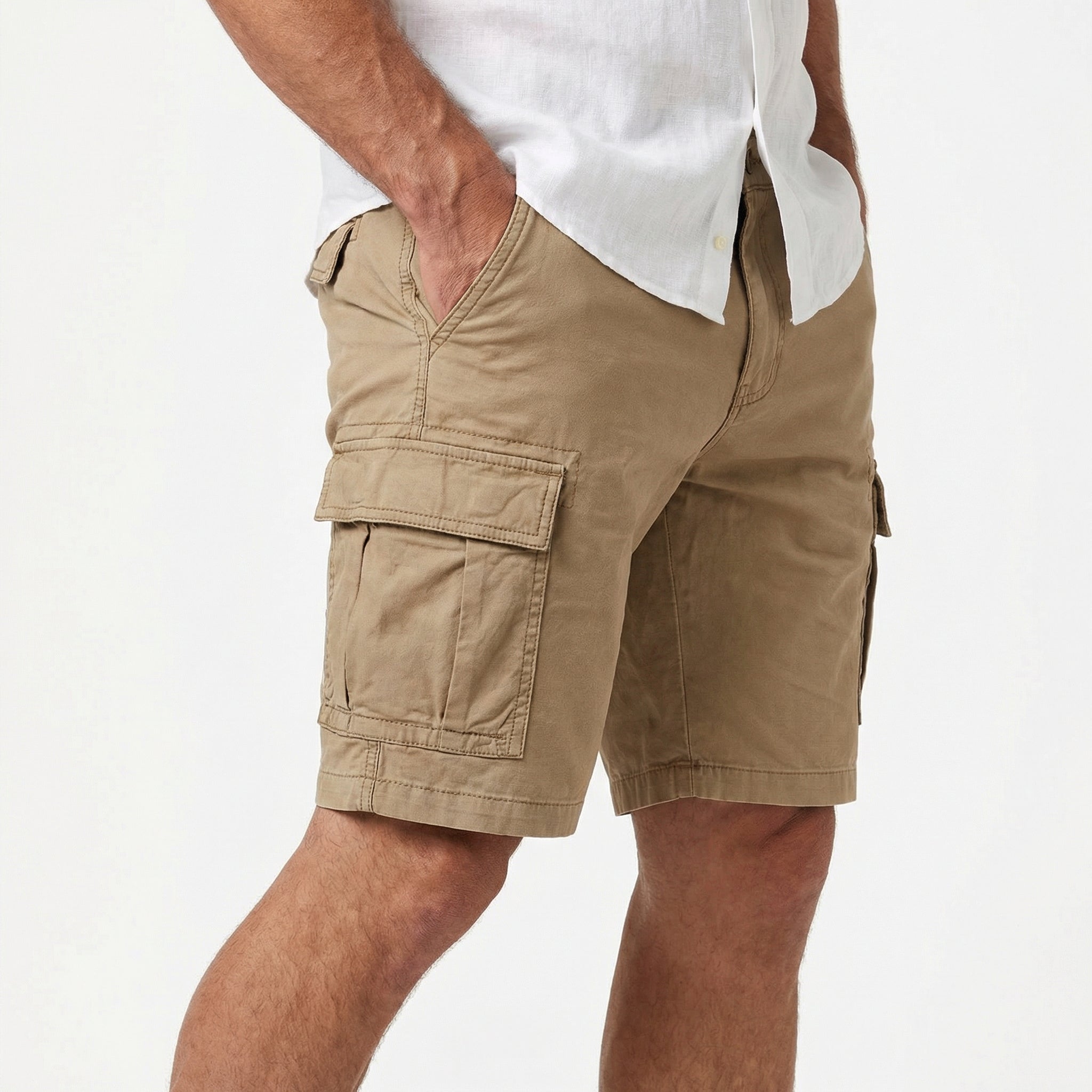 CargoFlex Herren Cargo-Shorts aus Baumwolle mit Mehrfachtaschen