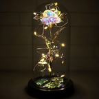 GoldFlora LED rosenkugle under glasklokke dekorativ gave