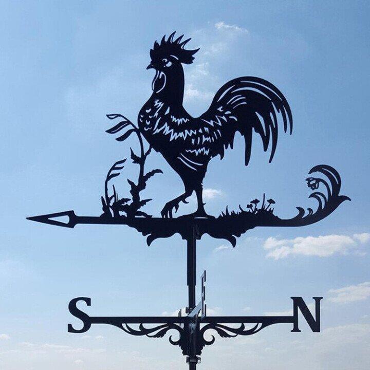 WindArt Garten Wetterfahne aus Metall für Garten und Dach
