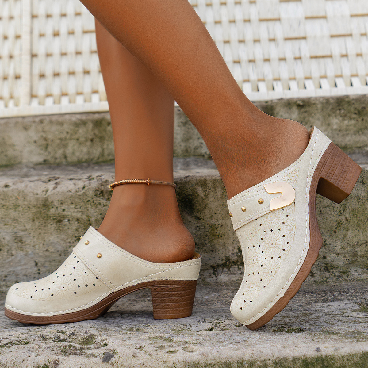 Komfortiva SanaStep Damen Ledersandalen mit geschlossener Zehenpartie