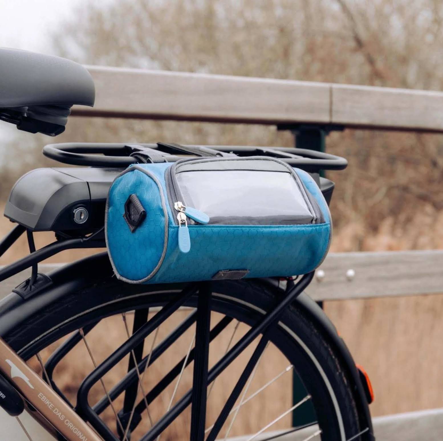 BikePocket Fahrradtasche wasserdicht mit Handyfenster Touchscreen