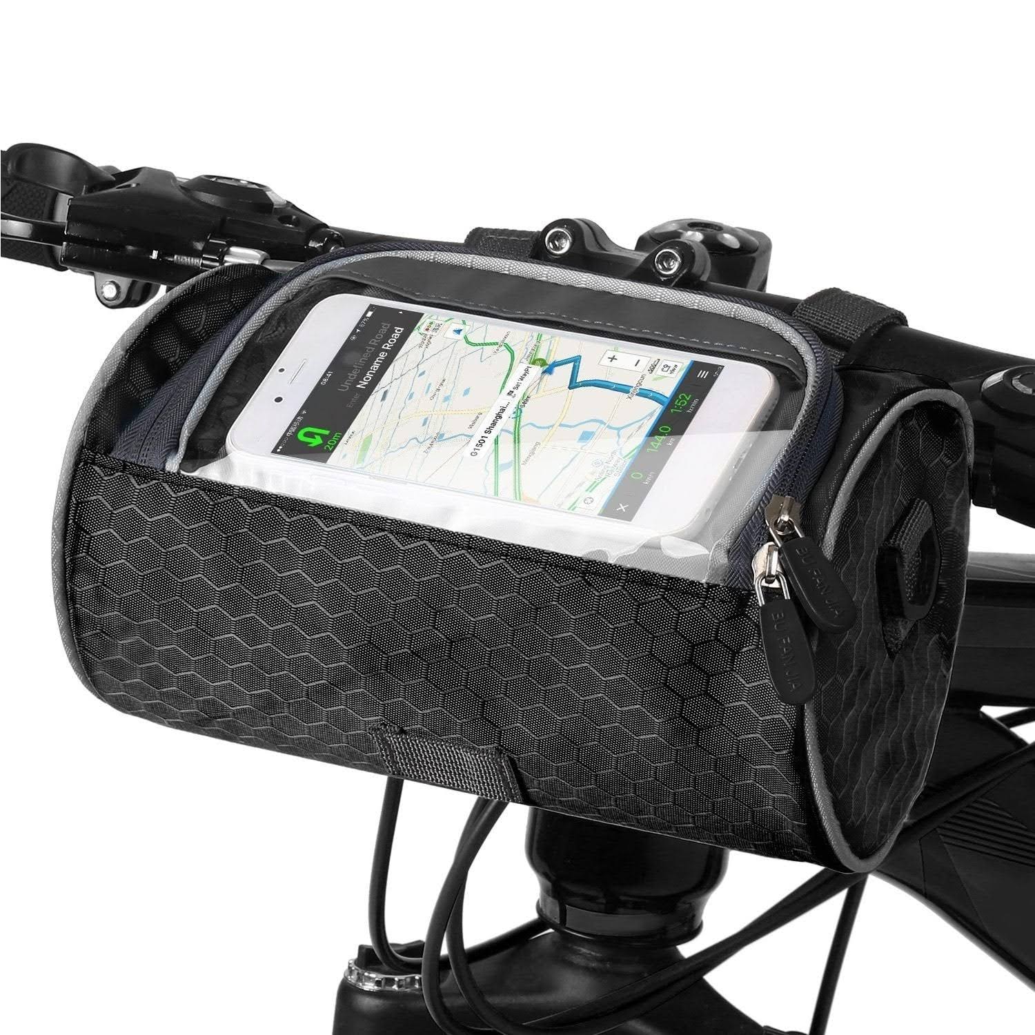 BikePocket Fahrradtasche wasserdicht mit Handyfenster Touchscreen