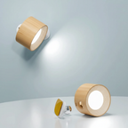 LED væglampe trådløs med drejelig lampehoved og USB-opladning