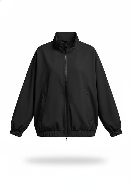 Women's Black Zip Spring Jacket