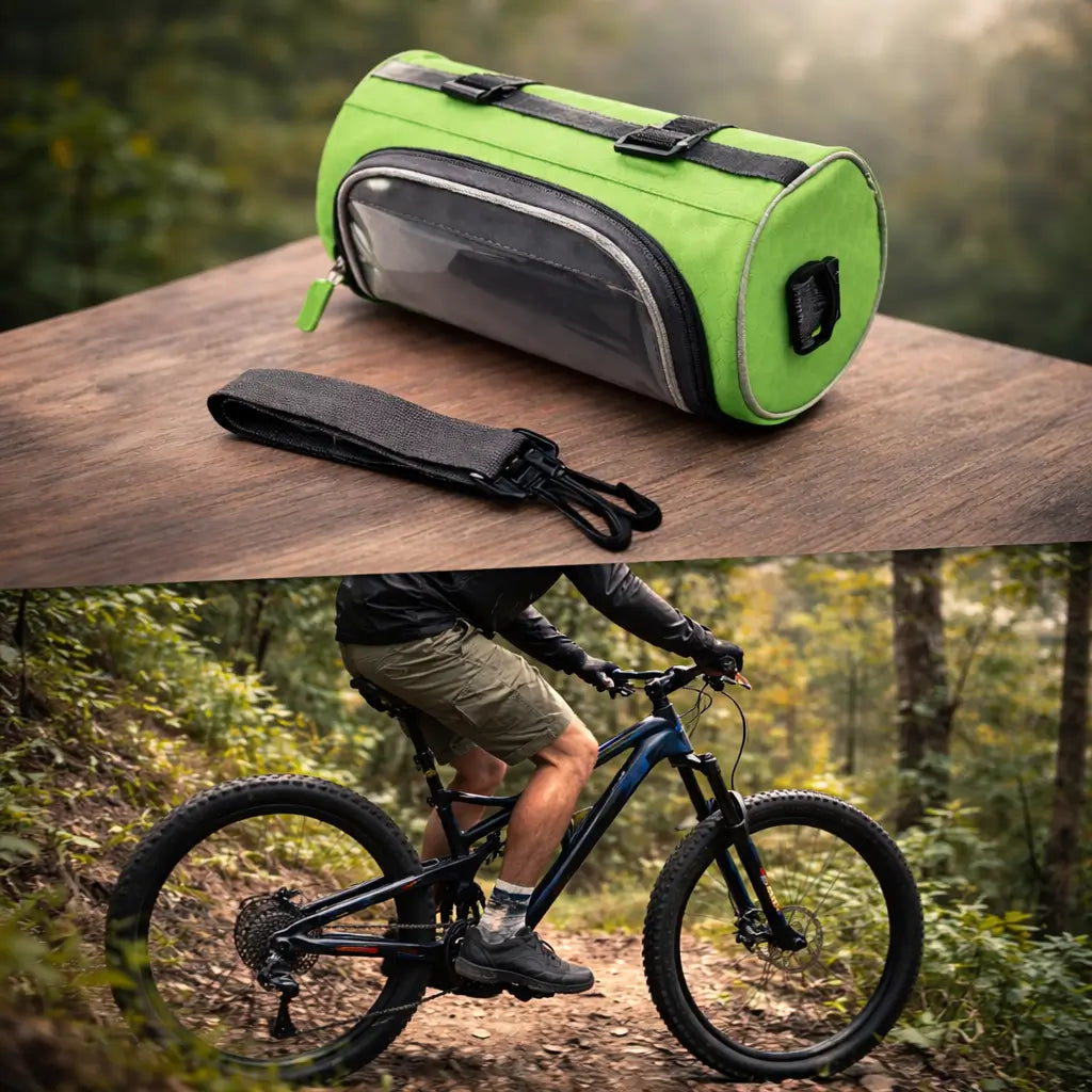 RideMate Fahrrad Lenkertasche – Rahmentasche mit Handyfach