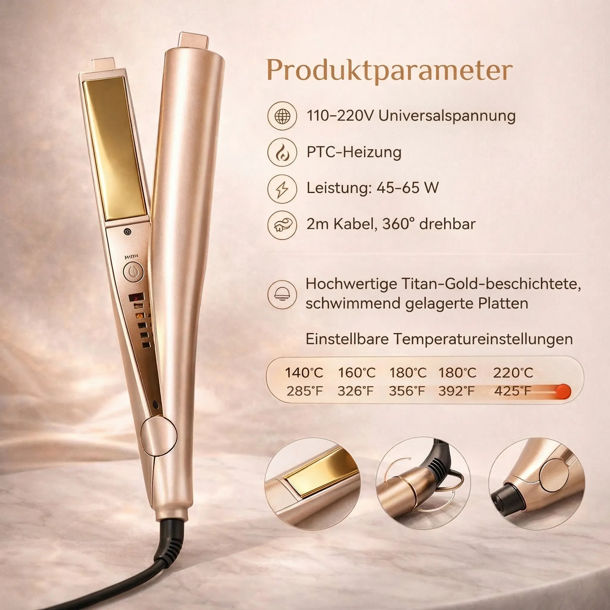 StyleFusion Haarstyler – 2-in-1 Glätteisen und Lockenstyler