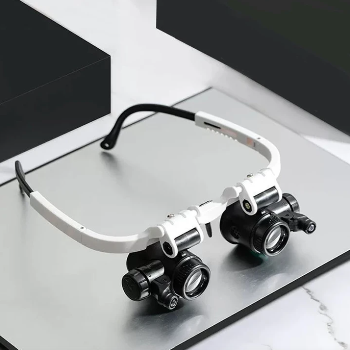 ZoomVision okulary powiększające LED z wymiennymi soczewkami