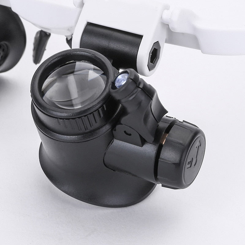ZoomVision okulary powiększające LED z wymiennymi soczewkami