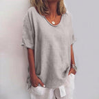 Levana Damenbluse – Locker Geschnittene Bluse mit Zeitlosem Design