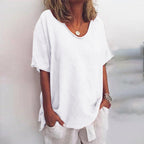 Levana Damenbluse – Locker Geschnittene Bluse mit Zeitlosem Design