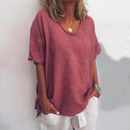 Levana Damenbluse – Locker Geschnittene Bluse mit Zeitlosem Design