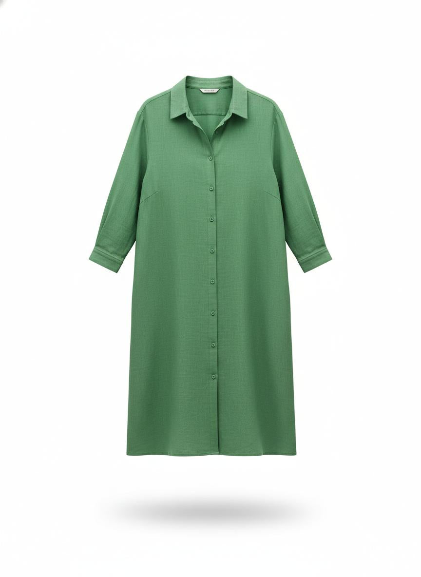 Women's Green Shirt Dress
