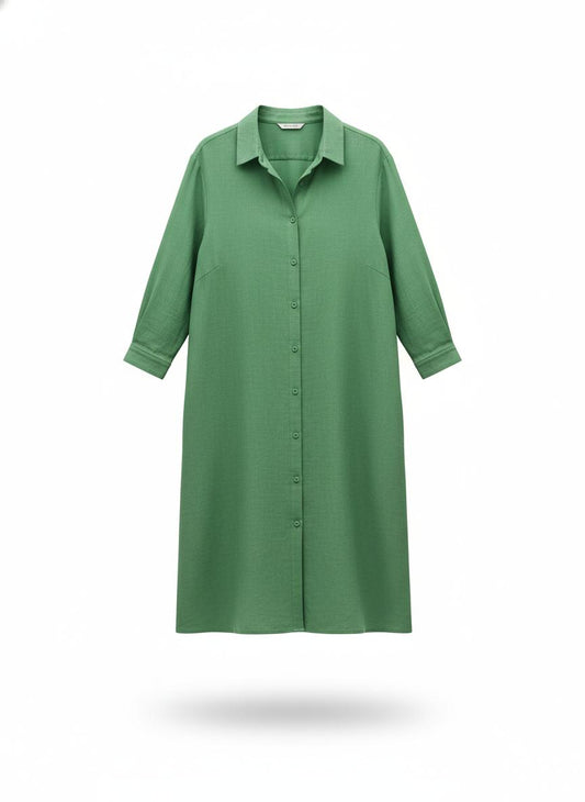 Women's Green Shirt Dress