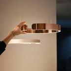 Lysring LED pendel rund tidssvarende loftlampe
