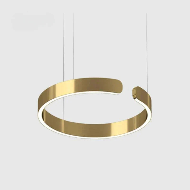Lysring LED pendel rund tidssvarende loftlampe