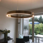 Lysring LED pendel rund tidssvarende loftlampe