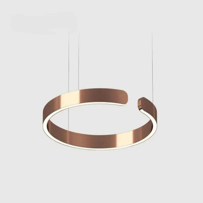 Lysring LED pendel rund tidssvarende loftlampe