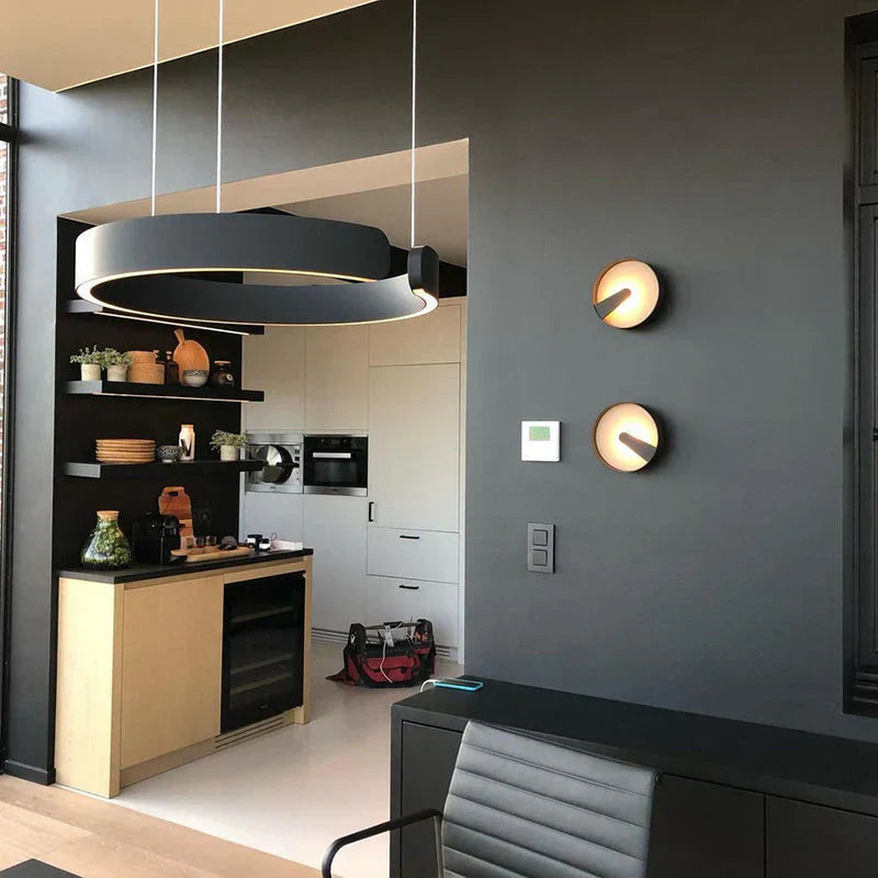 Lysring LED pendel rund tidssvarende loftlampe