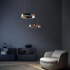 Lysring LED pendel rund tidssvarende loftlampe