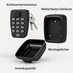 SchlüsselWächter nøglesafe med kodenummer vægmontering