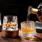 SpinCask Drehbare Whiskygläser aus Kristallglas 300 ml