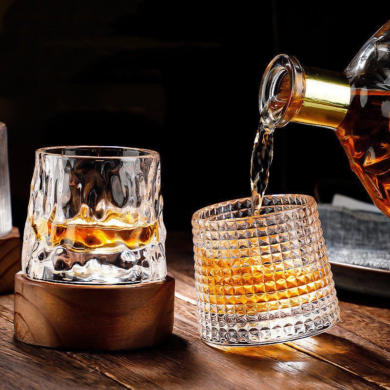 SpinCask Drehbare Whiskygläser aus Kristallglas 300 ml