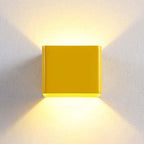 NoirCube Vierkant Wandleuchte Metall Schwarz Kompakt Innen