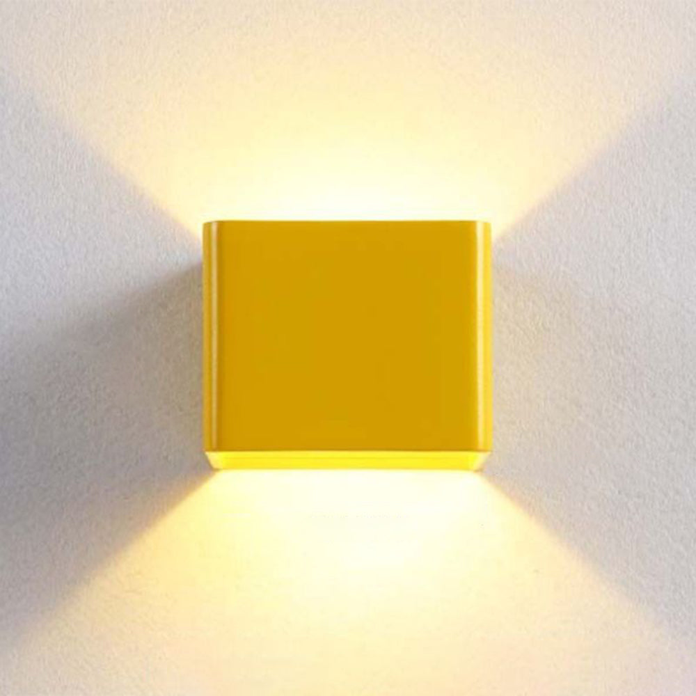 NoirCube Vierkant Wandleuchte Metall Schwarz Kompakt Innen