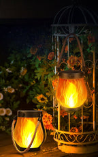 FlammenLicht Solar Laterne für Garten & Terrasse