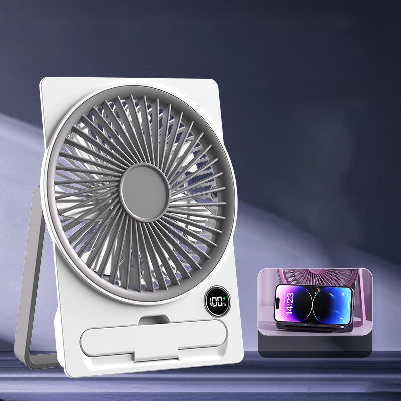 BreezeMate Mini USB Tischventilator mit Akku für Büro & Zuhause