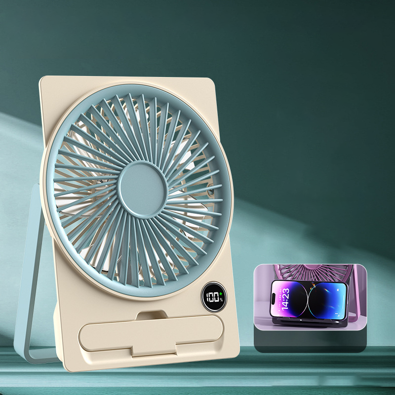 BreezeMate Mini USB Tischventilator mit Akku für Büro & Zuhause