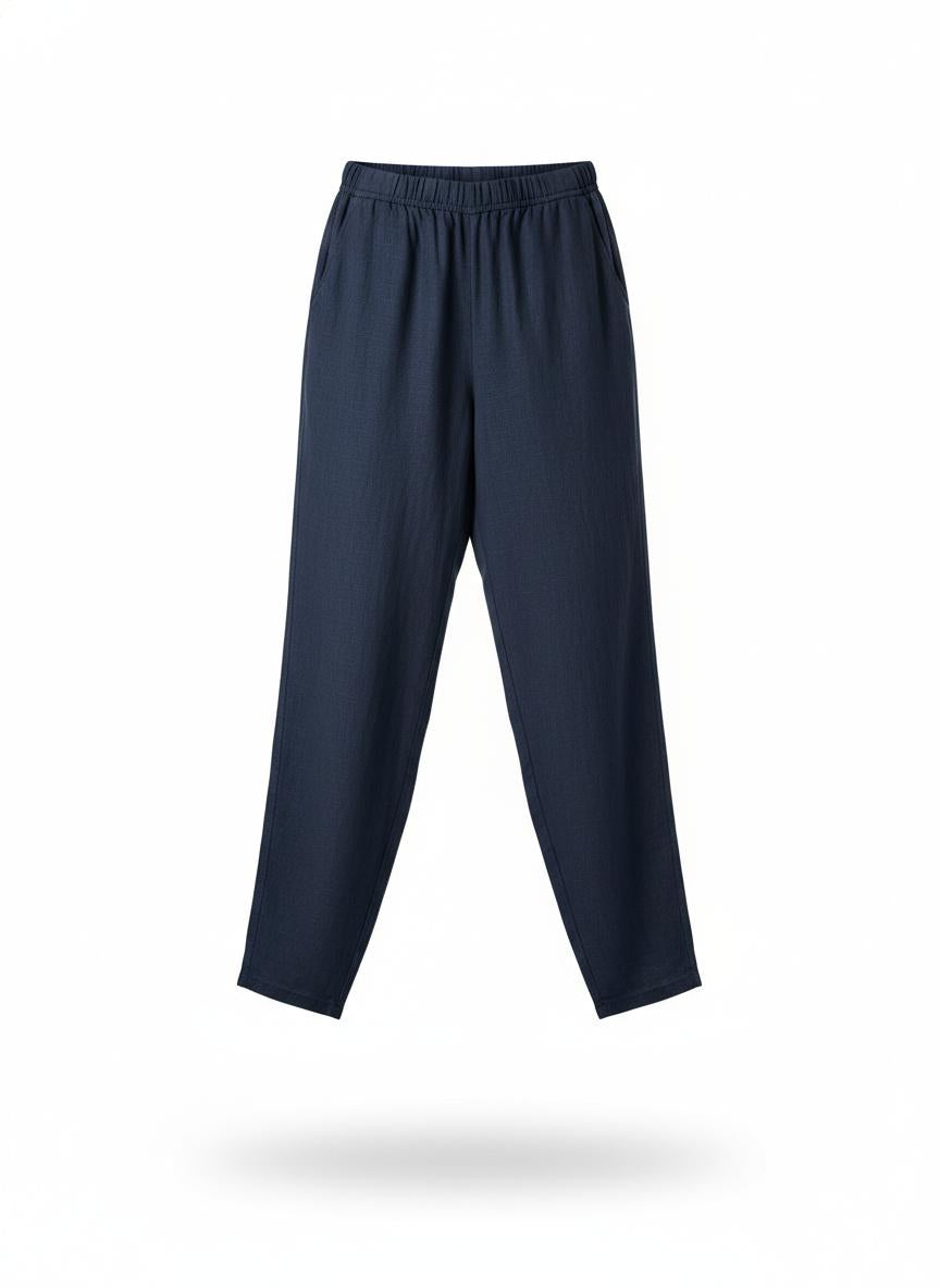Women's Navy Relaxed Pants