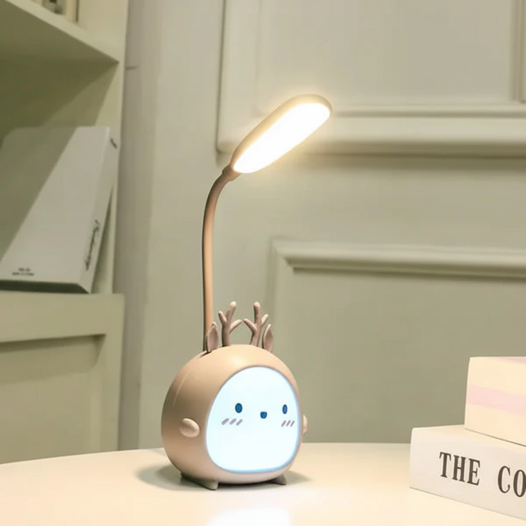 KinderLumi Leselampe USB Cartoon Nachtlicht Augenfreundlich