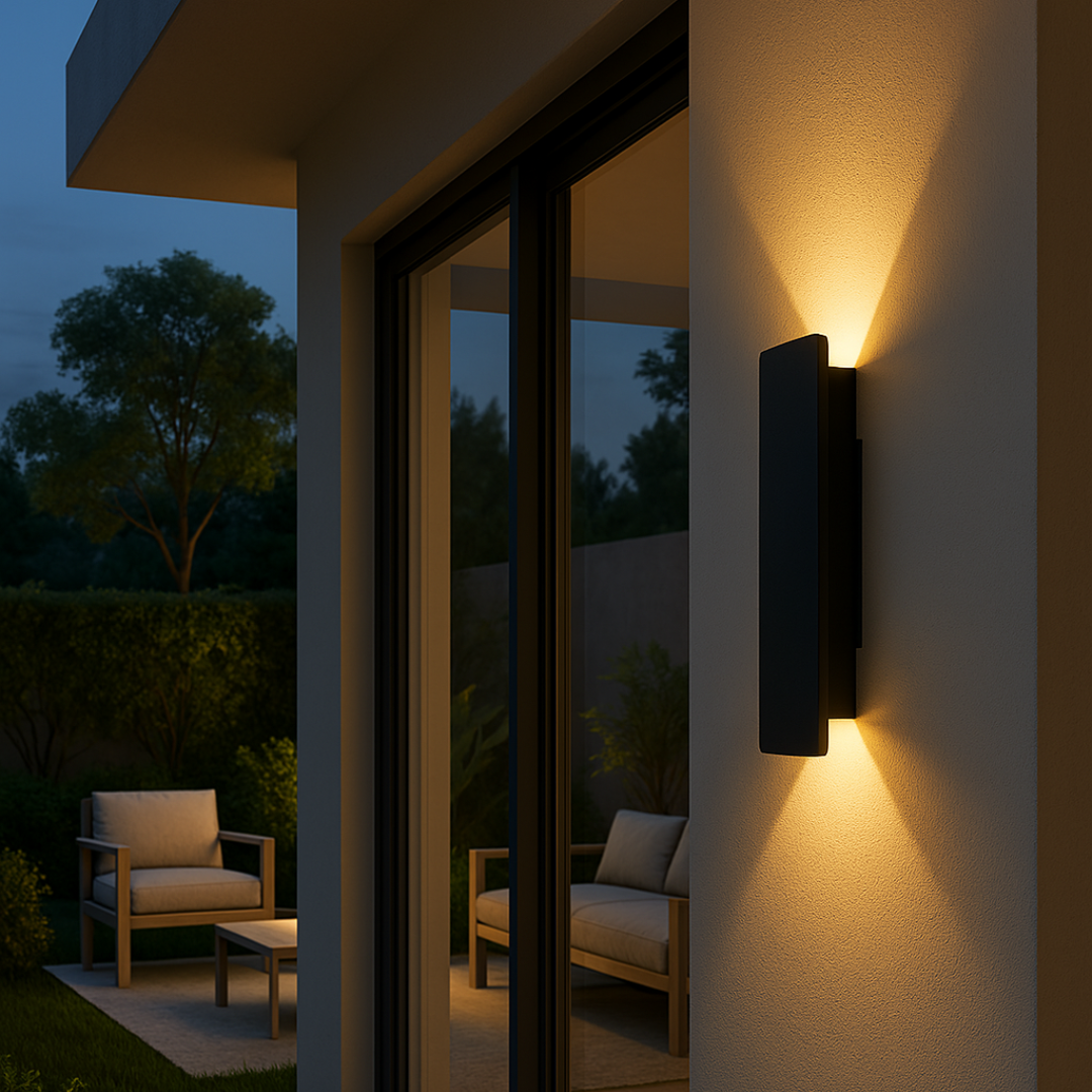 LED Außenwandleuchte IP65 aus Aluminium