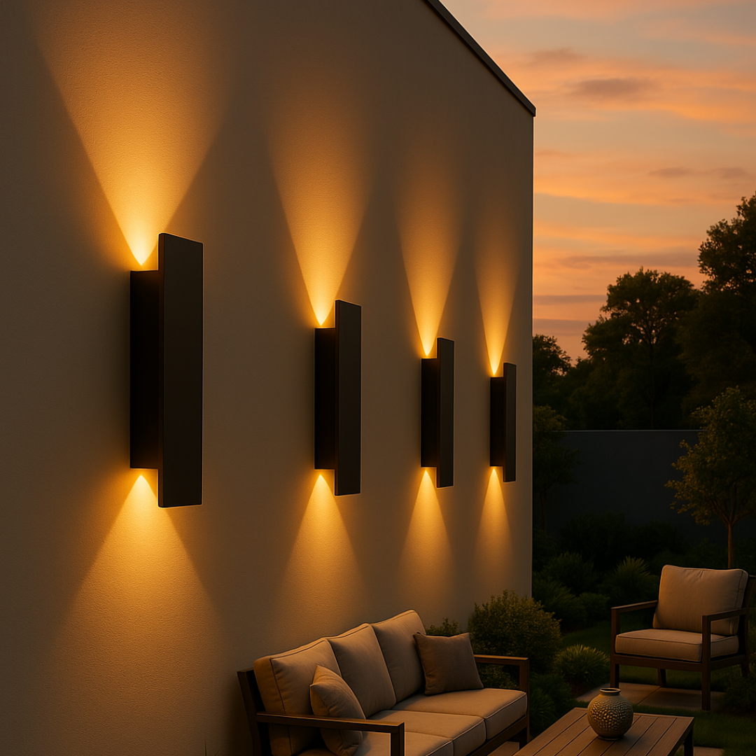 LED Außenwandleuchte IP65 aus Aluminium
