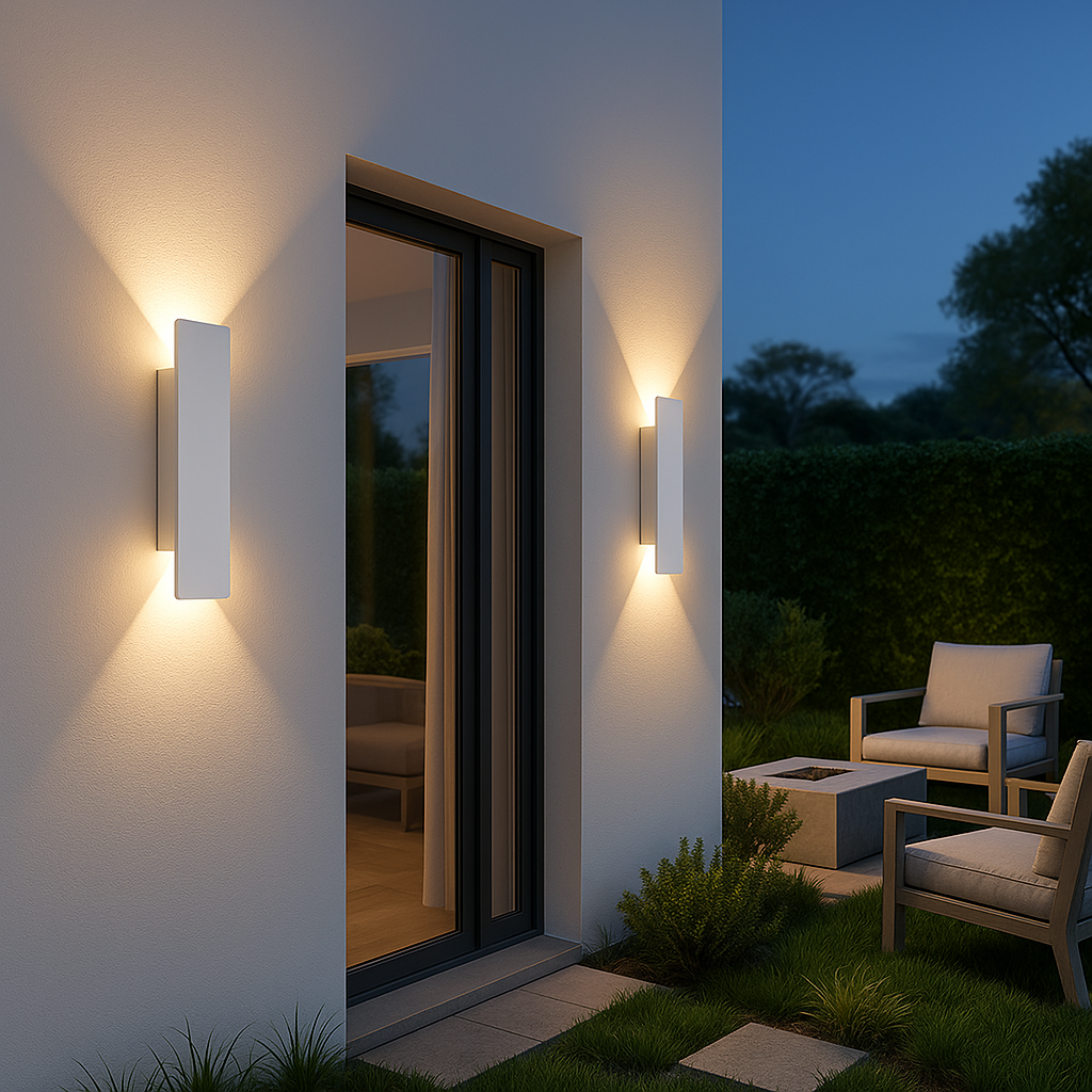LED Außenwandleuchte IP65 aus Aluminium