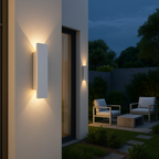 LED Außenwandleuchte IP65 aus Aluminium