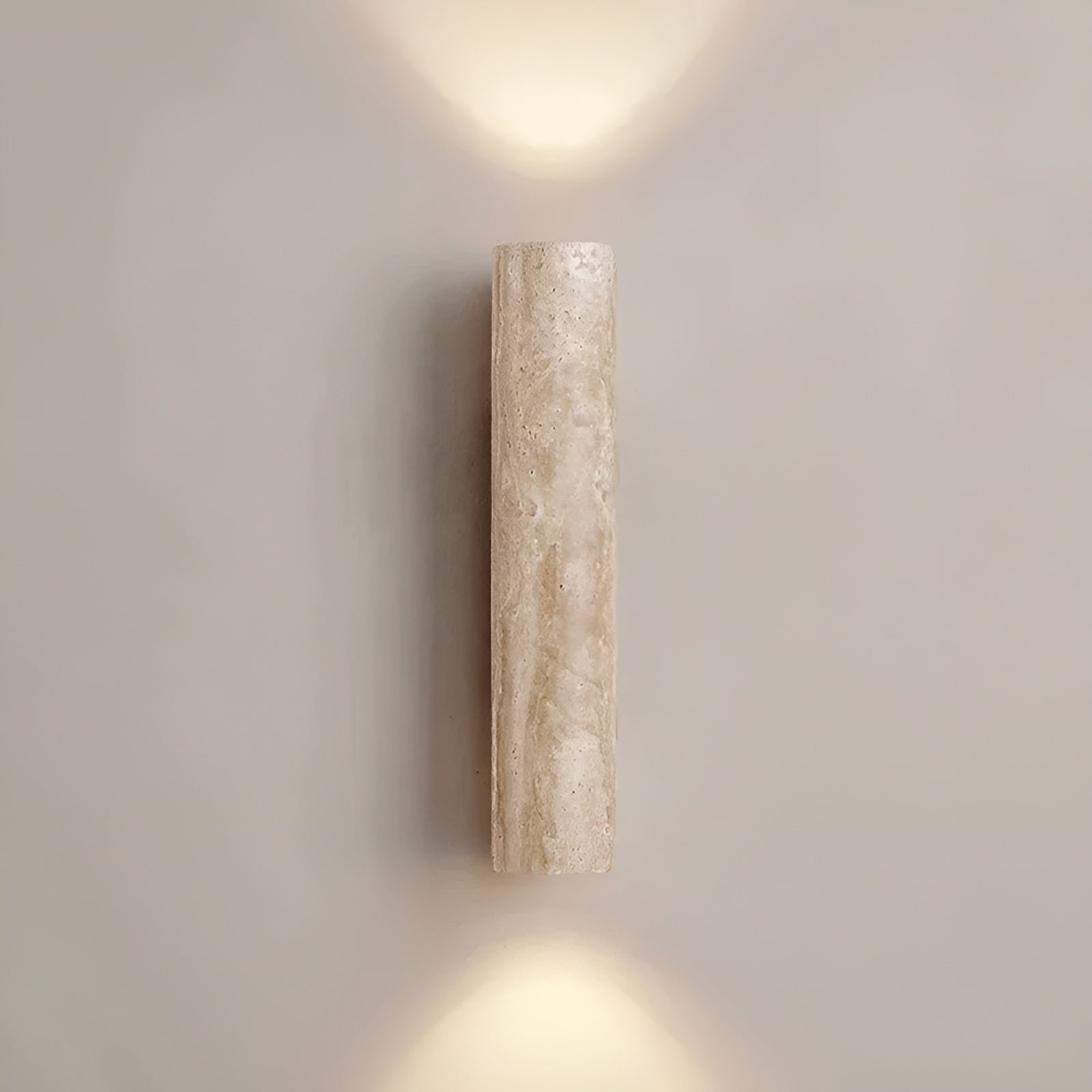 Lampa ścienna z kamienia z oświetleniem LED