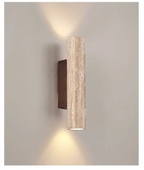 Lampa ścienna z kamienia z oświetleniem LED
