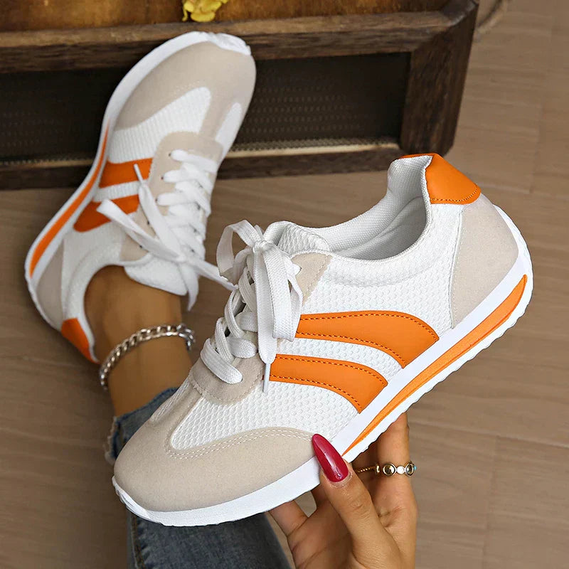 Aktiva LuftSchritt Damen Mesh Sneaker mit Schnürung und Komfortsohle