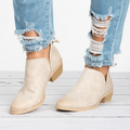 Eleganta CitySchritt Damen Stiefeletten mit Blockabsatz und Reißverschluss