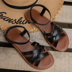 Marovia FlechtSchritt Damen Slingback Sandalen mit Flechtriemen