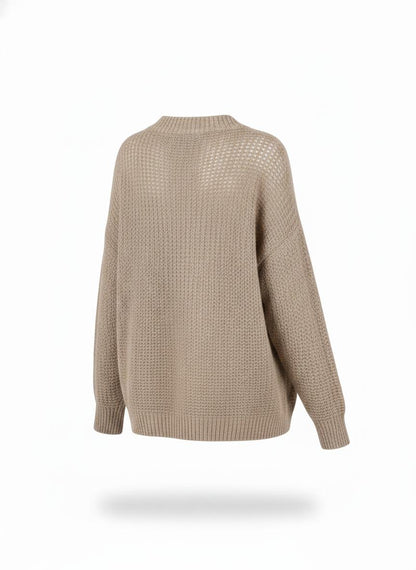 Women's Beige Knit Top